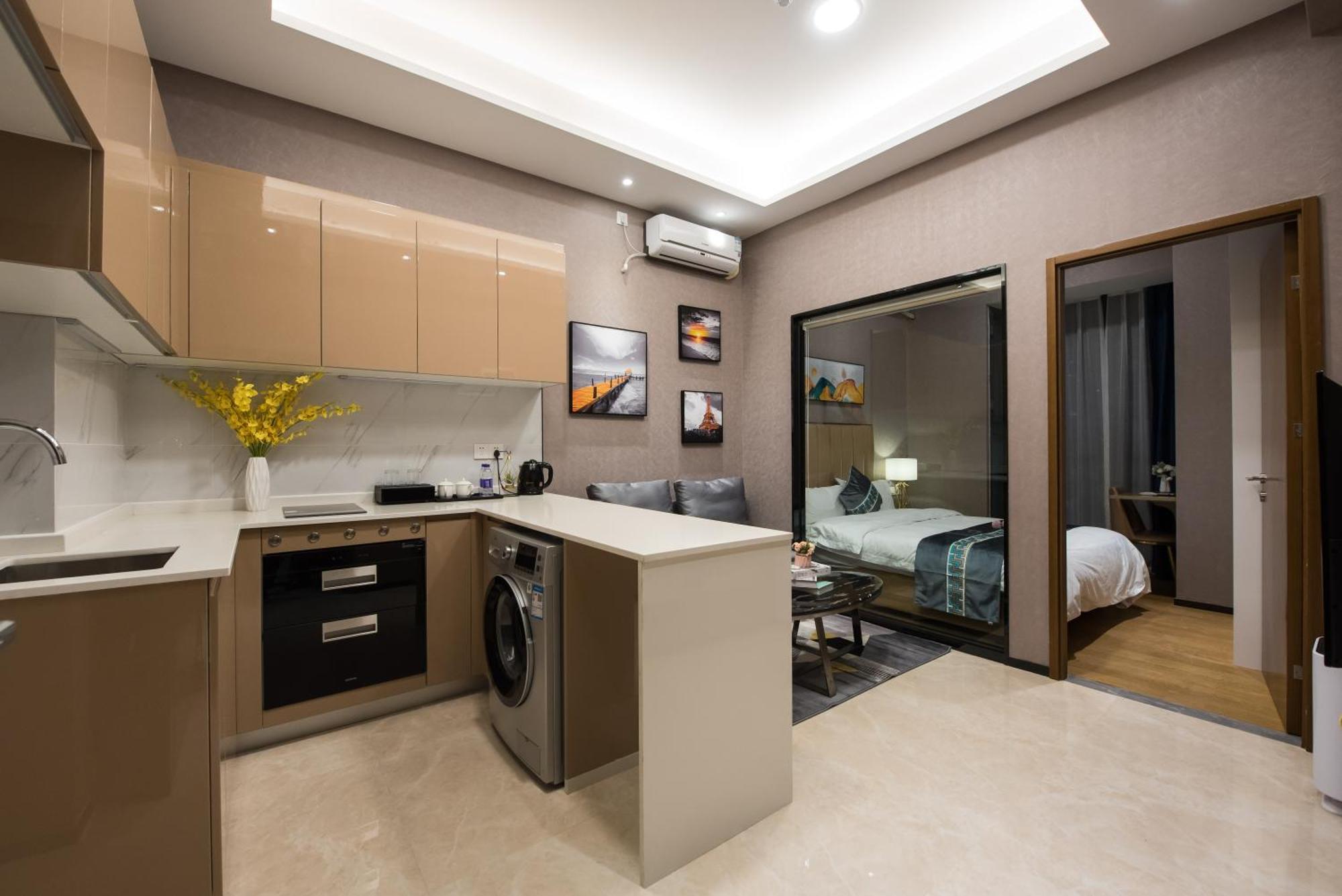 Gepai Executive Apartment - Shenzhen Futian Convention And Exhibition Center 외부 사진